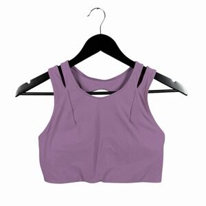 lululemon Size 6 B/C STRONG FRONT BRA in Wisteria Purple Triple Hooks in Back